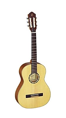 Ortega R121-3/4 Guitare de concert avec housse Taille 3/4 Corps Acajou Table épicéa