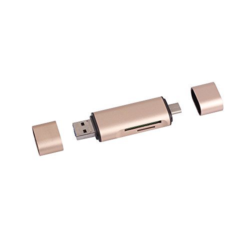 MYTK USB 3.1 Typ C Card Reader, Multi-USB (Typ C / Micro USB / USB) mit Slots für TF/SD Karten. Kartenleser mit OTG Funktion - 2