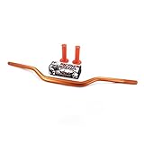 Material: Aluminio 7005-T6 JFG RACING Moto 1 1/8 \"28mm Manillar Barras Manija y juego de puños - Naranja