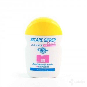Gifrer Bicare Plus Bicarbonate de Soude + Bromélaïne 60 g