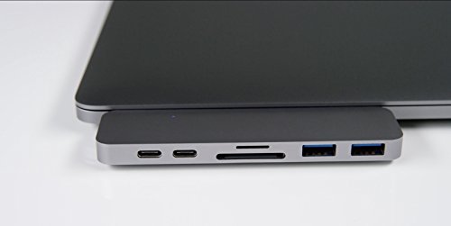 HyperDrive USB-C Hub, Thunderbolt 3, 4K HDMI, 2x USB 3.1, USB-C, grau
