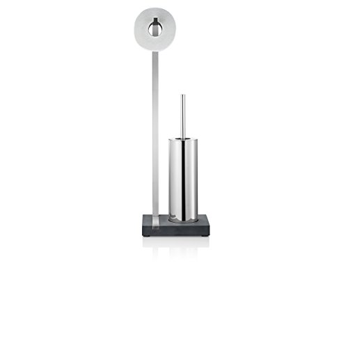 Blomus 68820 Toilettenbutler Menoto, geschlossene WC-Bürste, Edelstahl poliert - 2