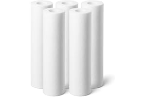SINEA FILTRATION EAU SINEA Cartouche filtre eau 5 microns 9 pouces 3/4 Ecosoft, filtration efficace, capture les sédiments, élimine les impuretés, lot de 5