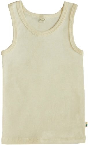 Popolini Baby Girls' Vest Off-white Ecru