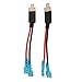 Produktbild KESOTO 2 Stücke LED Scheinwerfer Ersatz Stecker Single Diode Converter Verdrahtung Verbindungsleitungen Für Scheinwerfer Birne Kabel
