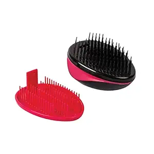 GUBB Tangle Eraser Detangling Brush | Reduces Hair Breakage & Damage | Suitable For All Hair Type | Faster n Easier Detangle Wet or Dry Hair with No Pain | Color May Vary - Scottish Range