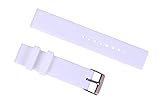 14mm Art und Weise weißer Gummiuhrenarmband rutschsicheren Silikon-Sport-Uhr-Armbänder für Frauen gerade Ende