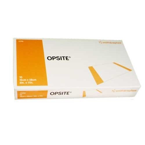 Smith & Nephew Opsite Adhesive Film Dressings, 15cm x 28cm, Pack of 10