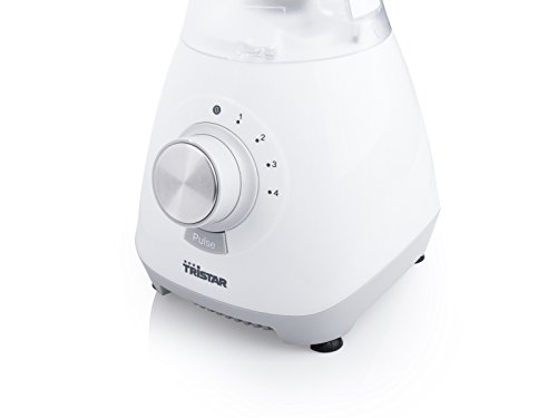 Tristar BL-4447 – Standmixer, 1,5 L Kunststoffbehälter, Edelstahlklingen, weiß - 4