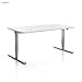 Produktbild Masterlift Inwerk 2 | Steh-Sitz Schreibtisch (180 x 80 x 74 cm, Silber RAL 9006)