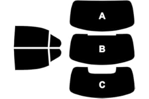 TINTCOM Film Solaire Prédécoupé Teinté pour-Mercedes A Class V177 4-Portes Berline 2018-... Vitres Arrière & Lunette (20% Noir Fumé Foncé, C)
