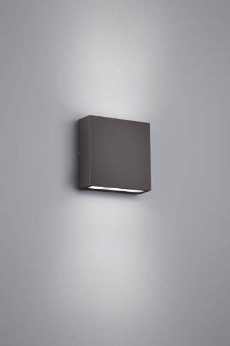Trio Leuchten LED Außen-Wandleuchte, EEK A, Aluminiumguss, inklusiv 2 x 3 W, 14 x 14 cm, anthrazit 229360242 - 3