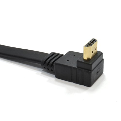 Rechts Abgewinkelt 270 Flach HDMI Verlängerung Kabel Stecker Zum Weiblich Buchse 20 cm - 2