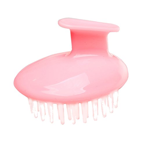 sumaju Kopf Dusche Massagegerät, Shampoo Kopfhaut Reinigung Kamm Massage Scrub Haar Bürste rose