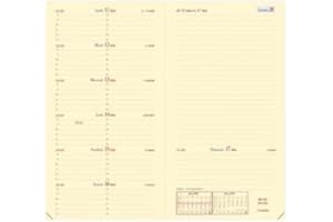 Quo Vadis – Recambio Agenda 2025 – Italnote – Semainier Horizontal – Francés – 13 meses de diciembre a diciembre – 8,8 x 17 cm – Papel Clairefontaine marfil – Fabricación francesa