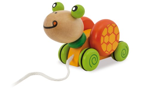 Eichhorn 100002414 – Nachziehtier, 2-fach sortiert – Schnecke / Schildkröte – 15cm – zum Nachziehen - 2