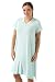Ladies Maternity/Nursing Nightie/Nightdress Aqua Size 10/12, 14/16, 18/20 (10/12 - 40")