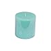 Produktbild Bougie pilier parfum menthe givree H 10 cm Bleu