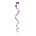 FESHFEN 10 Pcs Light Purple Curly Wave Clip on in Hair Extensions Hairpieces 18 Inches Long Remy Hair Colored Party Highlights Hair Accessories DIY Hair Decoration Cosplay with Gift Hairpin