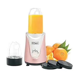 G Track Nutri Blender 400 W Juicer Mixer Grinder Juicy with 2 jar (Pink)