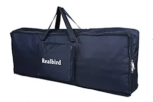 Realbird Black Keyboard Gig Bag For Synthesizer Model PSR-F50, PSR-F51, PSR-E263, YPT-210