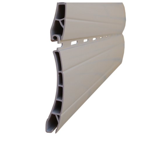 5 x 2 Meter PVC Rollladenlamelle Profil Rolladenlamelle Maxi 52mm Farbe: Beige - 6