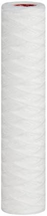 1 x AQUAFILTER 10" String Wound Polypropylene Yarn 5 Micron Sediment Filter Cartridges for removal of Sand, Silt, Rust and Suspended Solids from Industrial and Domestic Hot Water Applications