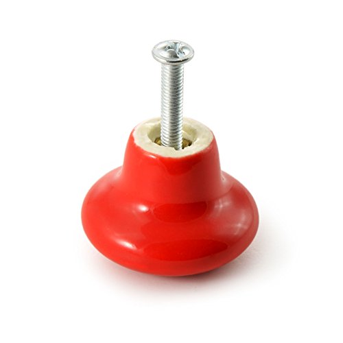 Möbelknöpfe 4er Set aus Porzellan / Keramik grün – Möbelgriff Türknauf Schrankgriff Schrankknopf Möbelknauf – Knauf & Griff in Vintage Shabby Landhaus Antik für Möbel Schublade Schrank by Ganzoo - 