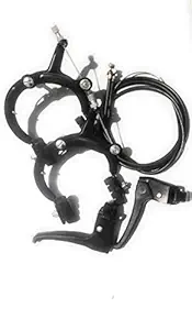 NANAK Brass U Break Two Lever and Wire ISH Bicycle for Kids (Black)