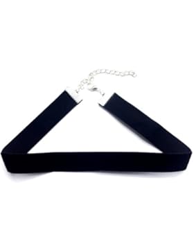 Choker Necklace Black Velvet Damen Kinder