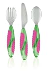 Munchkin Mighty Grip Utensil Set (Colors May Vary)
