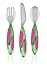 Munchkin Mighty Grip Utensil Set (Colors May Vary)