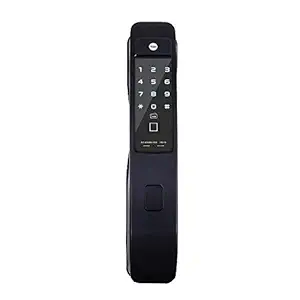 Yale YMI 70 Push Pull Smart Door Lock with Biometric, Pin Code, RF Card, Bluetooth, Mechanical Keys & App Enabled Access, Wi-Fi Optional, Color - Matt Black(Free Installation)