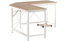 computertisch ikea mikael 【Material】Doppelt breit E1 Grad Festteilchen Holz mit hohem Widerstand auf Kratzer & Reibungs, leicht zu reinigen; Robuster pulverbeschichteter Metallrahmen sorgt für Stabilität und Haltbarkeit.