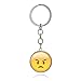 Produktbild EMOJI Schlüsselanhänger Anhänger Schlüssel Whatsapp Smylie Gesicht Glas Cabochon Liebe (Böse (452))