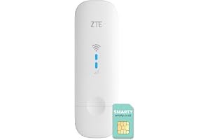 ZTE MF79N USB WiFi-modem upplåst – mobil bredbandsdongel och WiFi-hotspot, anslut upp till 10 enheter, externa antennportar, Plug & play, 2 års garanti