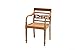 Produktbild Ploß Ornamentsessel Cambridge - Premium Teakholz-Sessel mit FSC-Zertifikat - Terrassensessel - Holz-Gartensessel Braun - Gartenstuhl mit Armlehne - Holzsessel für Garten, Terrasse oder Balkon