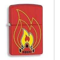 ZIPPO LIGHTER "RED MATTE 28773" BY MAKBROS (LIMITED EDITION FRO USA)