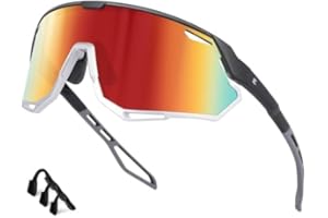 Bircenpro Cycling Sunglasses for Men Women - UV400 Protection Sports Glasses Running Sunglasses for Baseball MTB Golf Softball