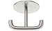 Produktbild HÄFELE Garderobenhaken 844.22.011 Edelstahl matt gebürstet 60x60mm