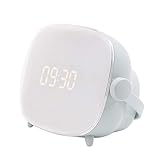 ⏰ [Sleep Trainer] Un reloj despertador con la forma de un televisor retro. Es una combinación de luz nocturna para dormir, despertador con despertador y función de reloj. El sol de la mañana despierta, simula el amanecer y suena la música. Ayude a su hijo a levantarse mejor de la cama y a su familia a dormir más.