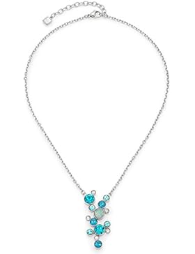 Leonardo Jewels Damen Kette mit Anhänger Oceano Edelstahl Glas mehrfarbig 40 cm   016226