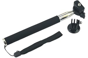 vhbw Perche Selfie Stick téléscopique monopod Compatible avec GoPro Hero 6, 6 Black, 7, 7 Black, 7 Silver, 7 White caméra d'action, Appareil Photo