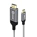 Price comparison product image Kimwood USB C to HDMl Cable, 4K@60HZ Braided Type C to HDMI Cable Thunderbolt 3 Compatible for 2017/2016 MacBook Pro, Galaxy s8 te 8/S9. Dell xPs 13/15. 2017 iMac and More(6Ft)