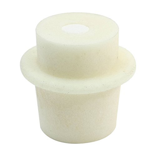 Preisvergleich Produktbild DealMux 30-34mm Beige Silikon-Erlenmeyerkolben Reagenzglas Stopper