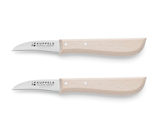 Kuppels B451643100 2-teilig Küchenmesser Set Solingen Rostfrei Buchenholz, Edelstahl, silber, 2 Einheiten