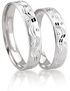 JC SILBER TRAURINGE 925 STERLING EHERINGE S005 (PAARPREIS)