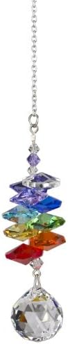 20mm Sphere Chakra Rainbow Cascade Suncatcher Swarovski Hanging Crystal &amp; Free Organza Bag