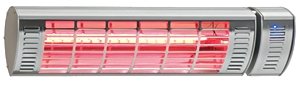 Infrarotheizstrahler CasaTherm W Gold LowGlare Goldröhre, 2000 W, mattweiß, IP65, 8,7 A, 1,8 m Zuleitung, Schukostecker und Wandhalter - 3