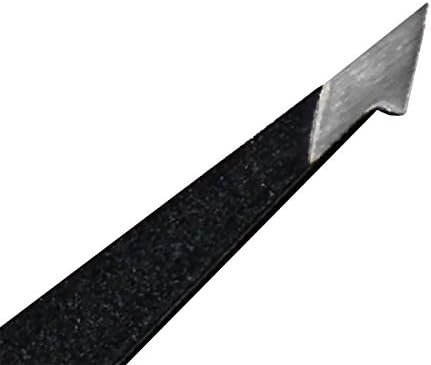 OceanPure Stainless Steel Textured Dual Tip Tweezer (Black)